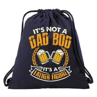 It's Not A Dad Bod It's A Father Figure Father's Day Funny Drawstring Bag