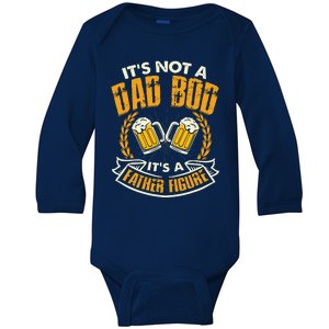 It's Not A Dad Bod It's A Father Figure Father's Day Funny Baby Long Sleeve Bodysuit