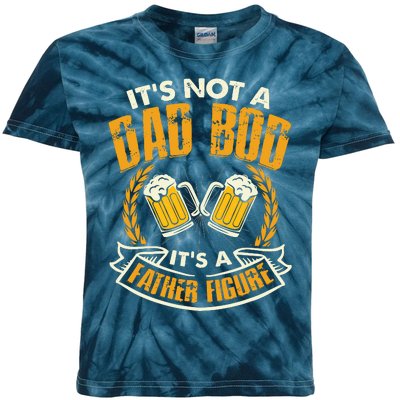 It's Not A Dad Bod It's A Father Figure Father's Day Funny Kids Tie-Dye T-Shirt