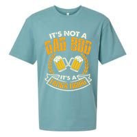It's Not A Dad Bod It's A Father Figure Father's Day Funny Sueded Cloud Jersey T-Shirt