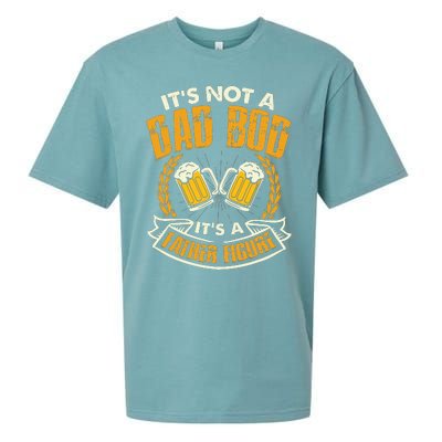 It's Not A Dad Bod It's A Father Figure Father's Day Funny Sueded Cloud Jersey T-Shirt