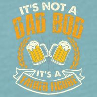 It's Not A Dad Bod It's A Father Figure Father's Day Funny Sueded Cloud Jersey T-Shirt