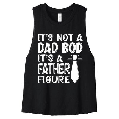 ITS NOT A DAD BOD Women's Racerback Cropped Tank