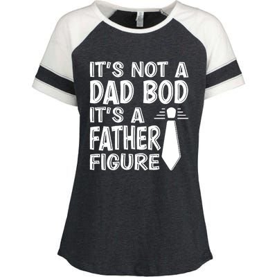 ITS NOT A DAD BOD Enza Ladies Jersey Colorblock Tee