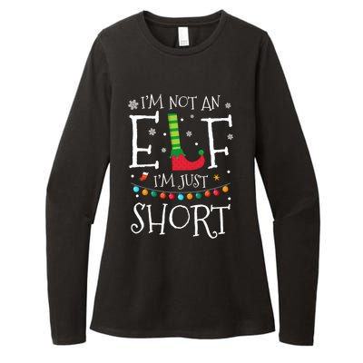 I'm Not An Elf I'm Just Short Funny Christmas Pajama Party Gift Womens CVC Long Sleeve Shirt