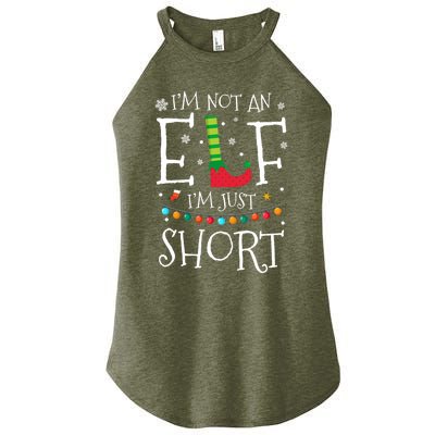 I'm Not An Elf I'm Just Short Funny Christmas Pajama Party Gift Women's Perfect Tri Rocker Tank