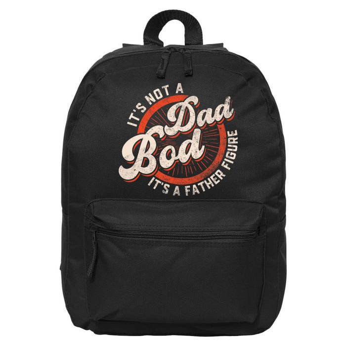 Its Not A Dad Bod Its A Father Figure Tee Funny Dad Joke 16 in Basic Backpack