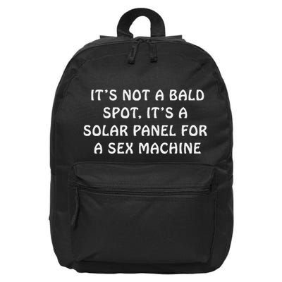 ItS Not A Bald Spot Balding Funny Text Graphic Gift 16 in Basic Backpack