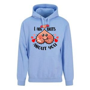 Im Nuts About You Funny Valentine Couple Funny Unisex Surf Hoodie