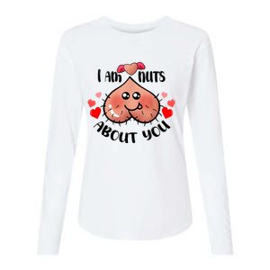 Im Nuts About You Funny Valentine Couple Funny Womens Cotton Relaxed Long Sleeve T-Shirt