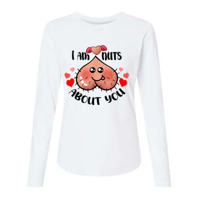 Im Nuts About You Funny Valentine Couple Funny Womens Cotton Relaxed Long Sleeve T-Shirt