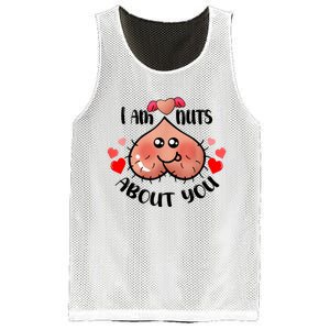 Im Nuts About You Funny Valentine Couple Funny Mesh Reversible Basketball Jersey Tank