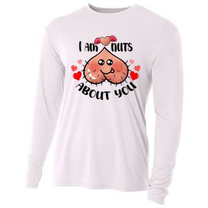 Im Nuts About You Funny Valentine Couple Funny Cooling Performance Long Sleeve Crew