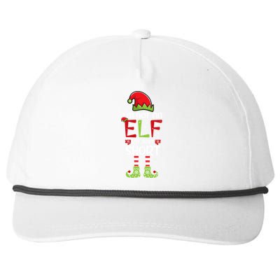 IM Not An Elf IM Just Short Family Christmas PjS Matching Snapback Five-Panel Rope Hat