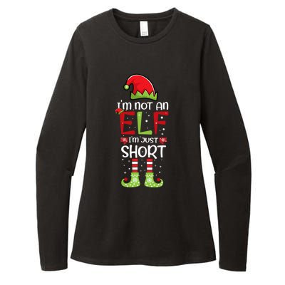 IM Not An Elf IM Just Short Family Christmas PjS Matching Womens CVC Long Sleeve Shirt