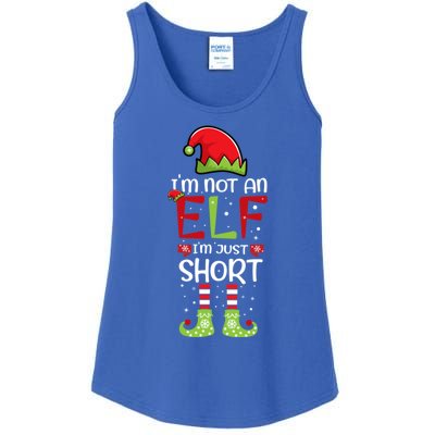 IM Not An Elf IM Just Short Family Christmas PjS Matching Ladies Essential Tank