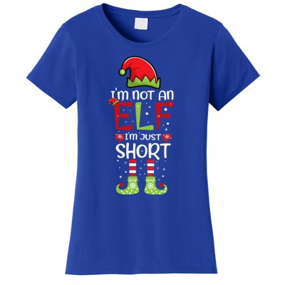 IM Not An Elf IM Just Short Family Christmas PjS Matching Women's T-Shirt