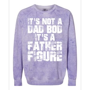 ItS Not A Dad Bod ItS A Father Figure Fathers Day Colorblast Crewneck Sweatshirt