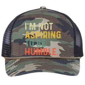 IM Not Aspiring To Be Humble Retro Rope Trucker Hat Cap