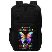 Its Not A Disability Its A Different Ability Autism Butterfly Impact Tech Backpack