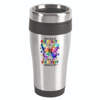 Its Not A Disability Its A Different Ability Autism Butterfly 16oz Travel Tumbler