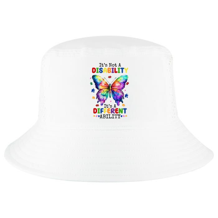 Its Not A Disability Its A Different Ability Autism Butterfly Cool Comfort Performance Bucket Hat