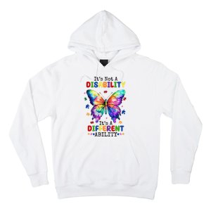 Its Not A Disability Its A Different Ability Autism Butterfly Hoodie