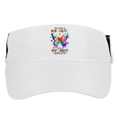 Its Not A Disability Its A Different Ability Autism Butterfly Adult Drive Performance Visor