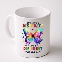 Its Not A Disability Its A Different Ability Autism Butterfly Mug