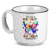 Its Not A Disability Its A Different Ability Autism Butterfly 15oz Campfire Ceramic Mug