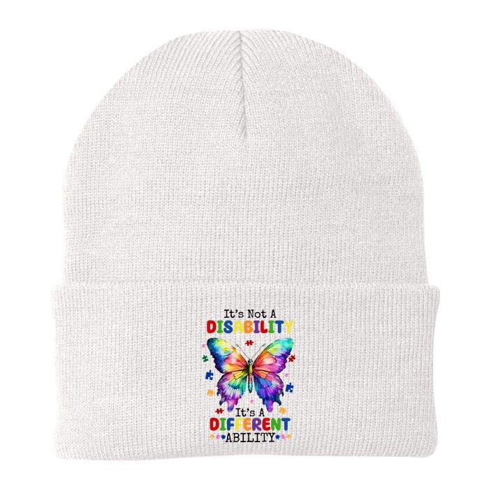 Its Not A Disability Its A Different Ability Autism Butterfly Beanie