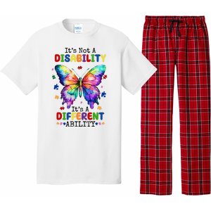 Its Not A Disability Its A Different Ability Autism Butterfly Pajama Set