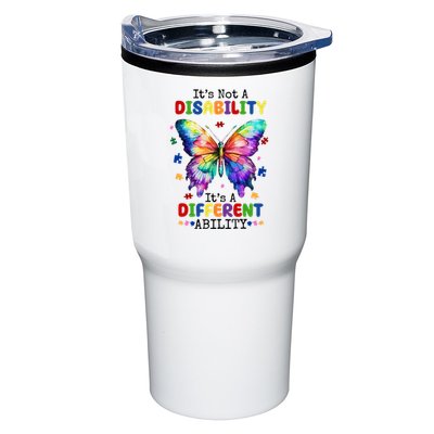 Its Not A Disability Its A Different Ability Autism Butterfly Tumbler