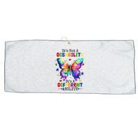 Its Not A Disability Its A Different Ability Autism Butterfly Large Microfiber Waffle Golf Towel