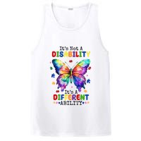 Its Not A Disability Its A Different Ability Autism Butterfly PosiCharge Competitor Tank