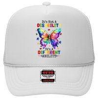 Its Not A Disability Its A Different Ability Autism Butterfly Trucker Hat