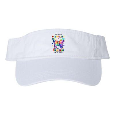 Its Not A Disability Its A Different Ability Autism Butterfly Visor