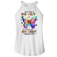 Its Not A Disability Its A Different Ability Autism Butterfly Women's Perfect Tri Rocker Tank