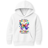 Its Not A Disability Its A Different Ability Autism Butterfly Kids Hoodie