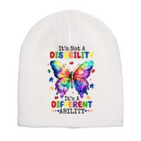 Its Not A Disability Its A Different Ability Autism Butterfly Short Acrylic Beanie