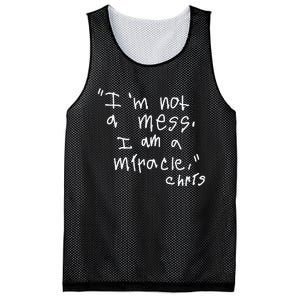 Im Not A Mess I Am A Miracle Mesh Reversible Basketball Jersey Tank