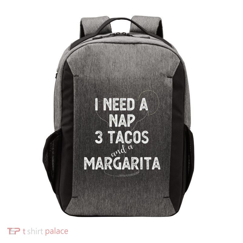 I Need A Nap 3 Tacos And A Margarita Cocktails Mamacita Vector Backpack