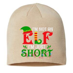 Im Not An Elf Just Short Funny Christmas Xmas Sustainable Beanie