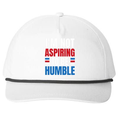 Im Not Aspiring To Be Humble Snapback Five-Panel Rope Hat