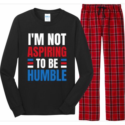 Im Not Aspiring To Be Humble Long Sleeve Pajama Set