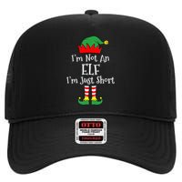 I'm Not An Elf Im Just Short Funny Christmas Matching Family  High Crown Mesh Back Trucker Hat