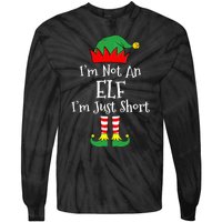 I'm Not An Elf Im Just Short Funny Christmas Matching Family  Tie-Dye Long Sleeve Shirt