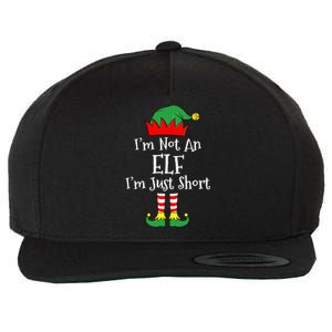 I'm Not An Elf Im Just Short Funny Christmas Matching Family  Wool Snapback Cap