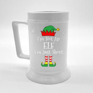 I'm Not An Elf Im Just Short Funny Christmas Matching Family  Beer Stein