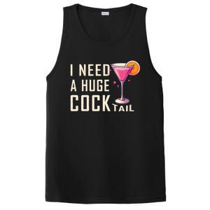 I Need A Huge Cocktail Funny Adult Humor Drinking PosiCharge Competitor Tank